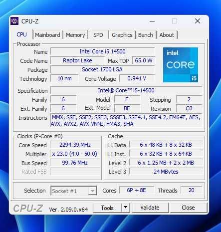 Intel core i5 14500 Box