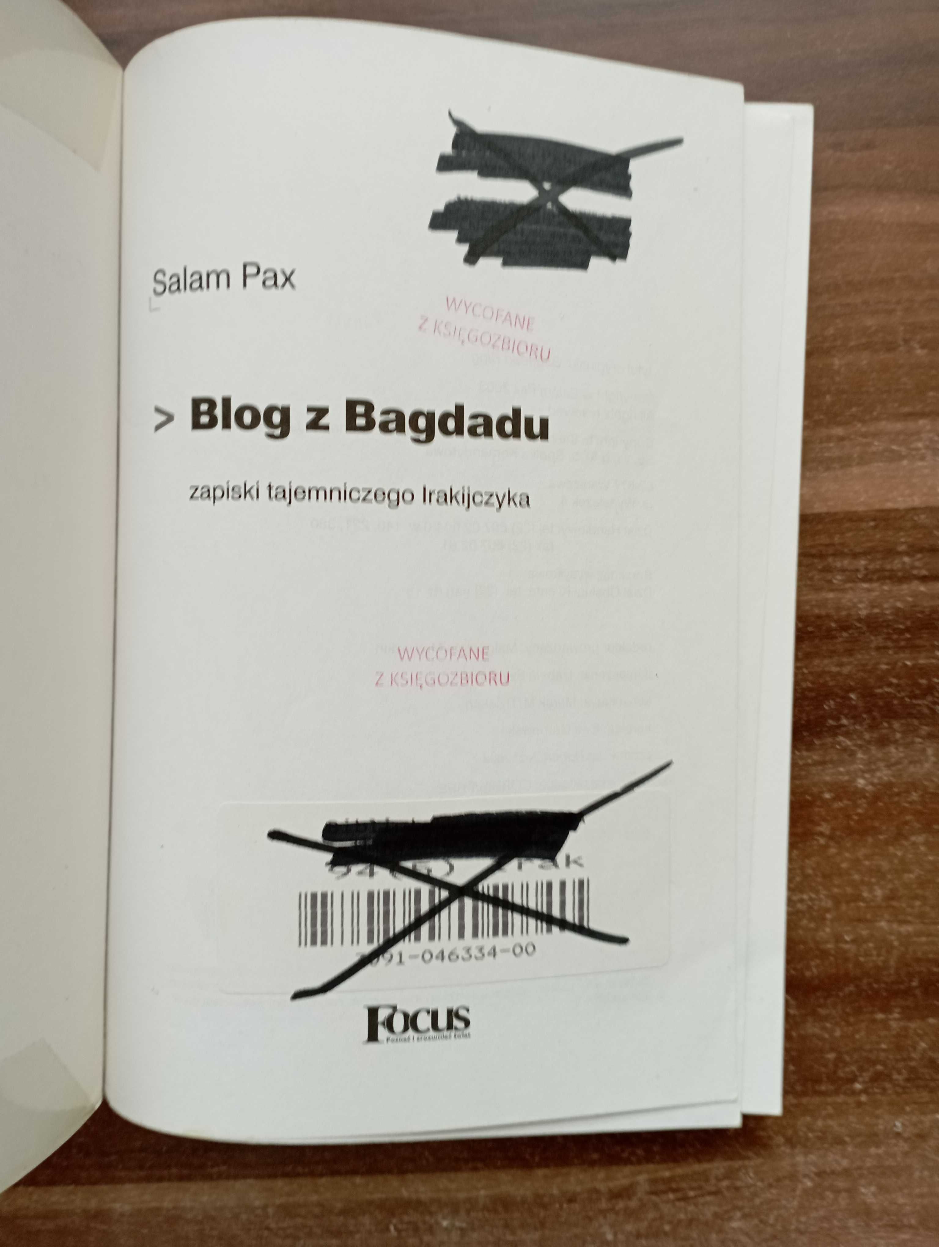 Blog z Bagdadu Salam Pax