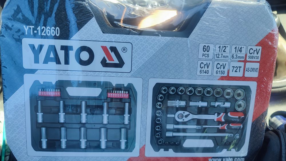 Zestaw narzędziowy klucze nasadowe Yato Yt-12660 Nowy