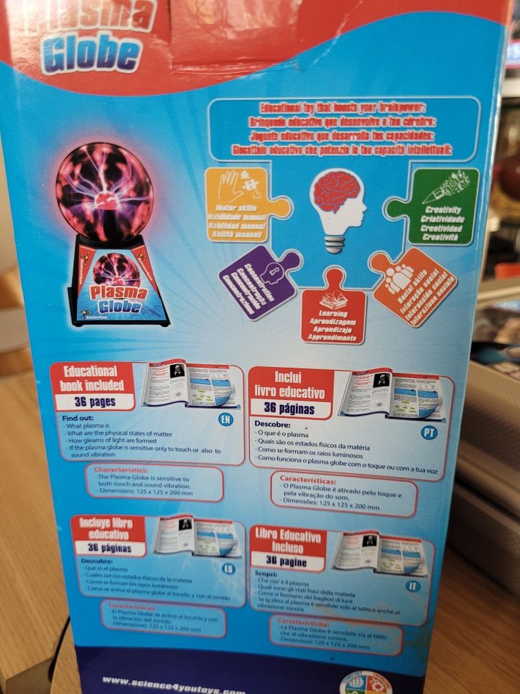 Plasma globe science4you-Novo