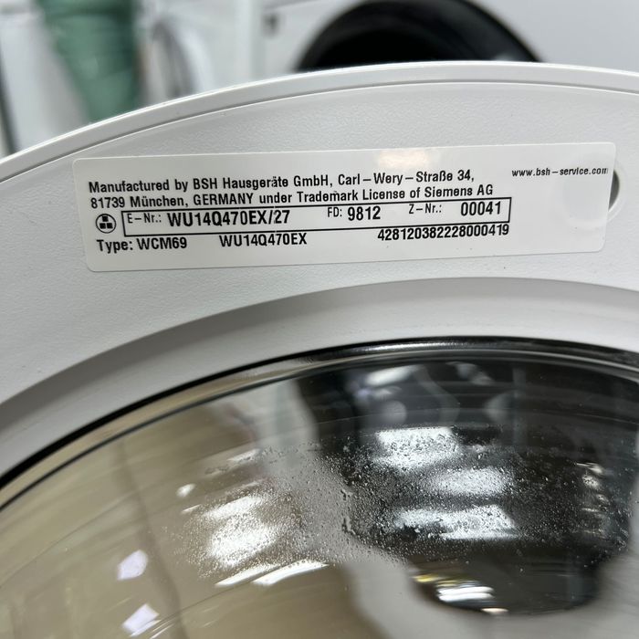 Пральна машинка/Стиральная машинка Siemens iQ500 WU14Q470EX/27