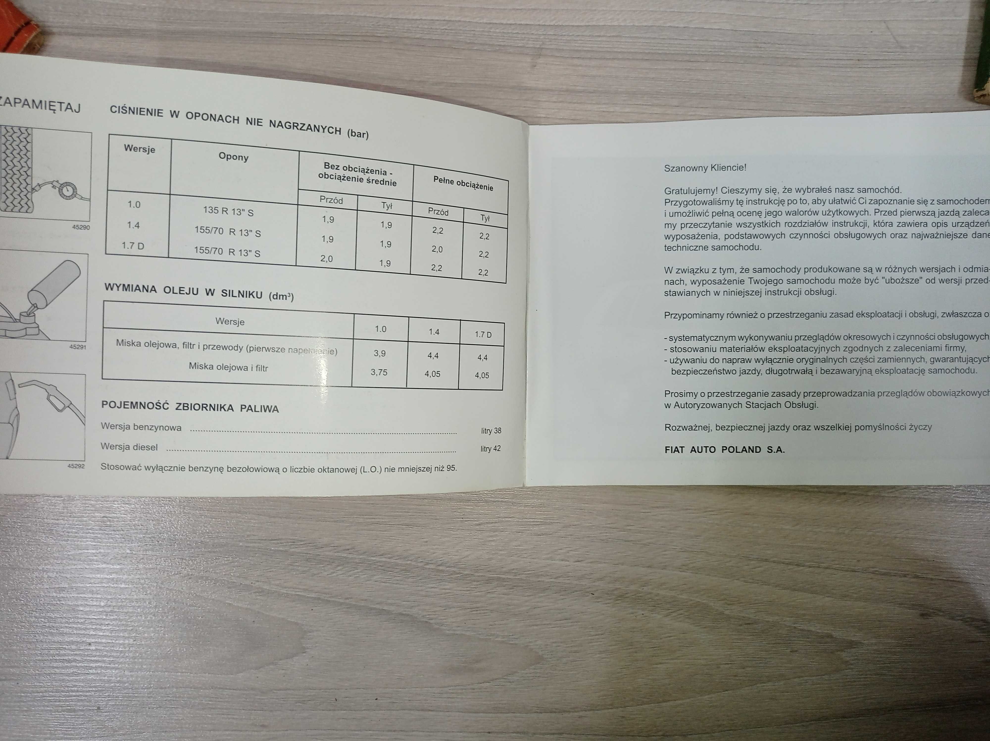 Instrukcja obsługi - Fiat 126p FSM, Żuk FSC Lublin, Uno FAP - okazja !
