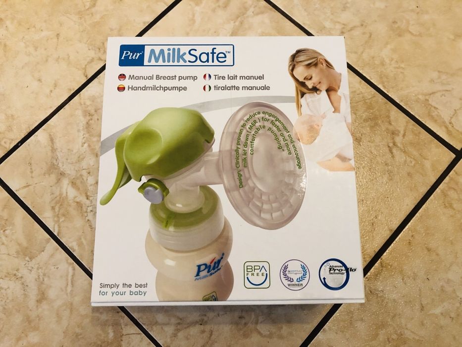 NOWY najlepszy na rynku laktator manualny Pur MilkSafe