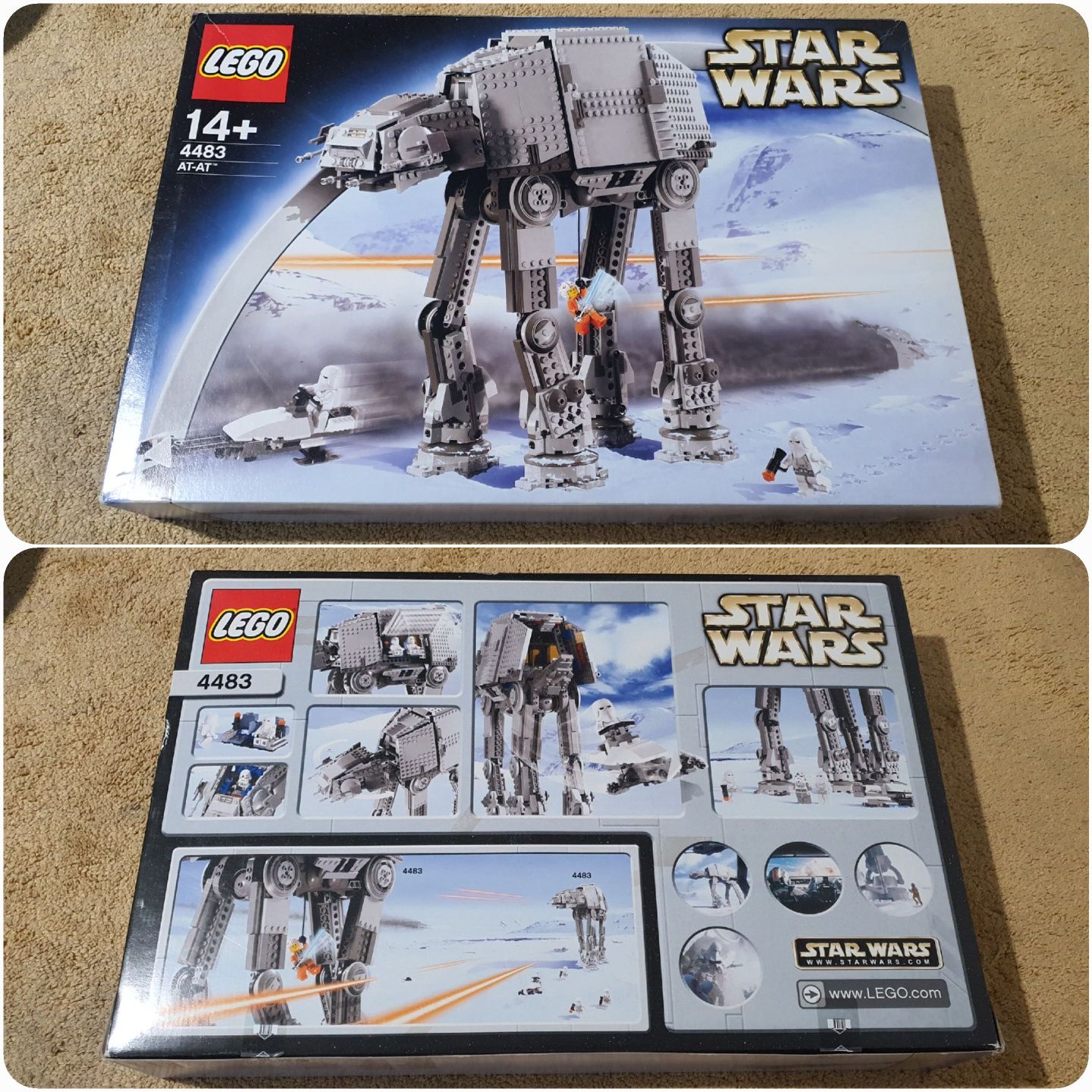 Zestaw Lego Star Wars 4483 At-At Black Box komplet!