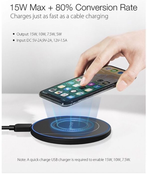 Бездротовий зарядний пристрій BlitzWolf BW-FWC7   15 Ват