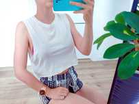 Top crop biały H&M