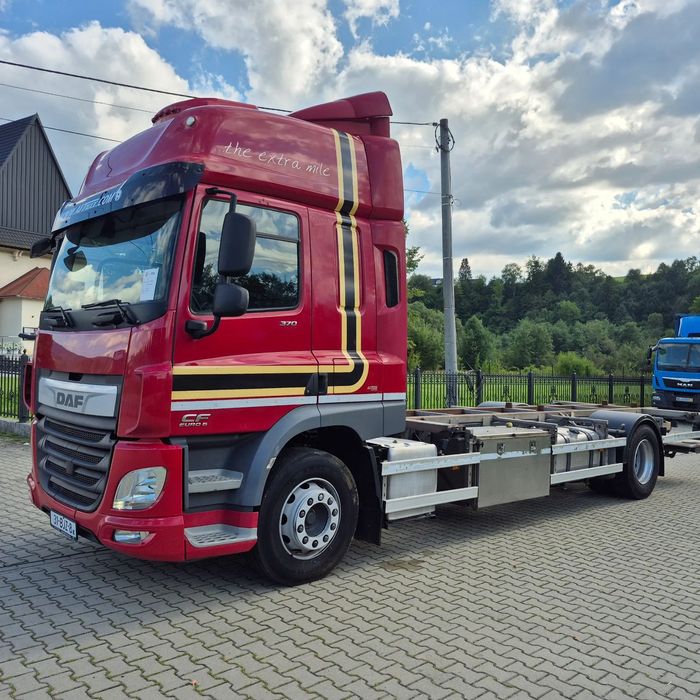 DAF cf 370  DAF CF 370 BDF Podwozie Pladeka Firanka Kontener Chłodnia Izoterma