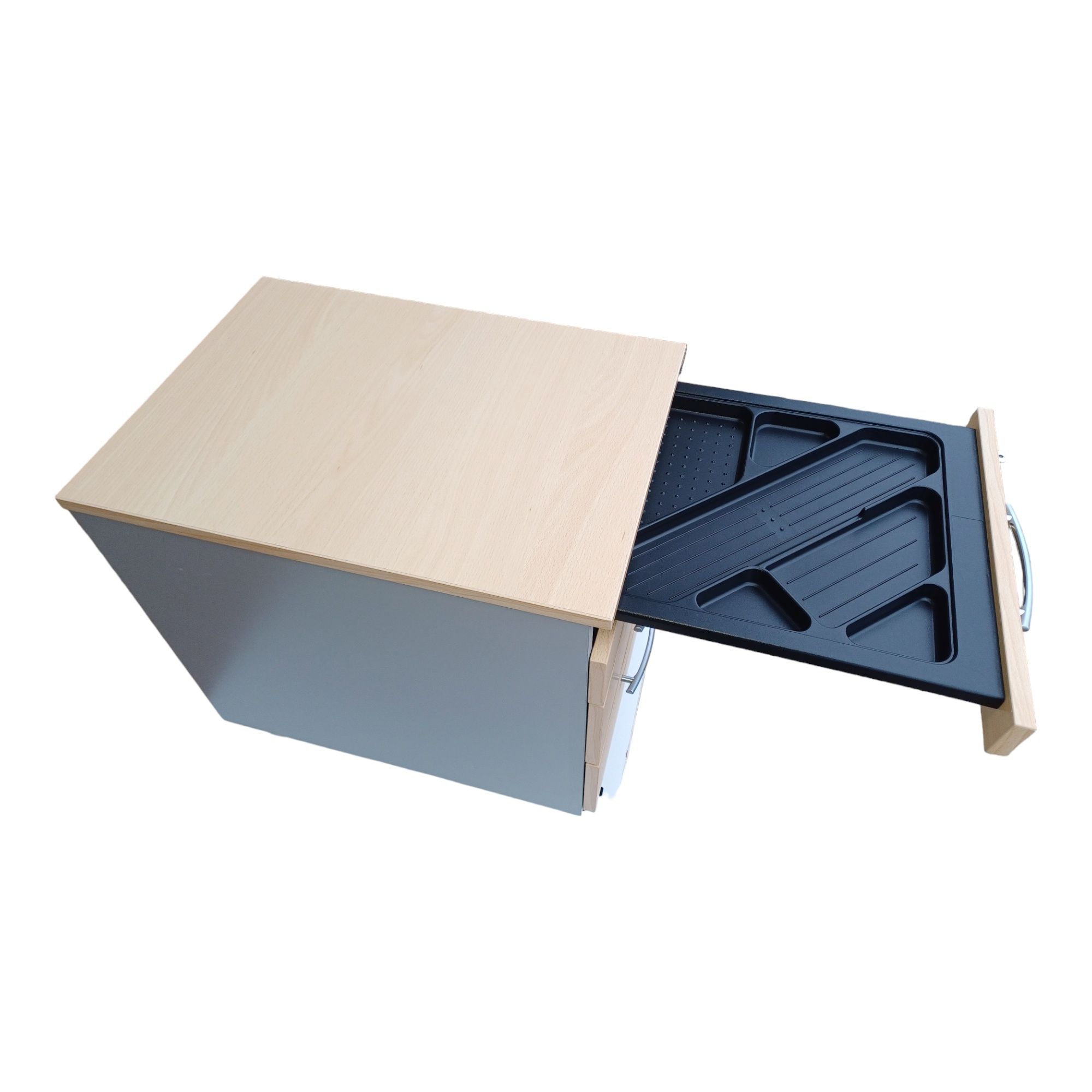 Komoda, szafka, kontenerek biurowy - 4 szuflady - centralny zamek