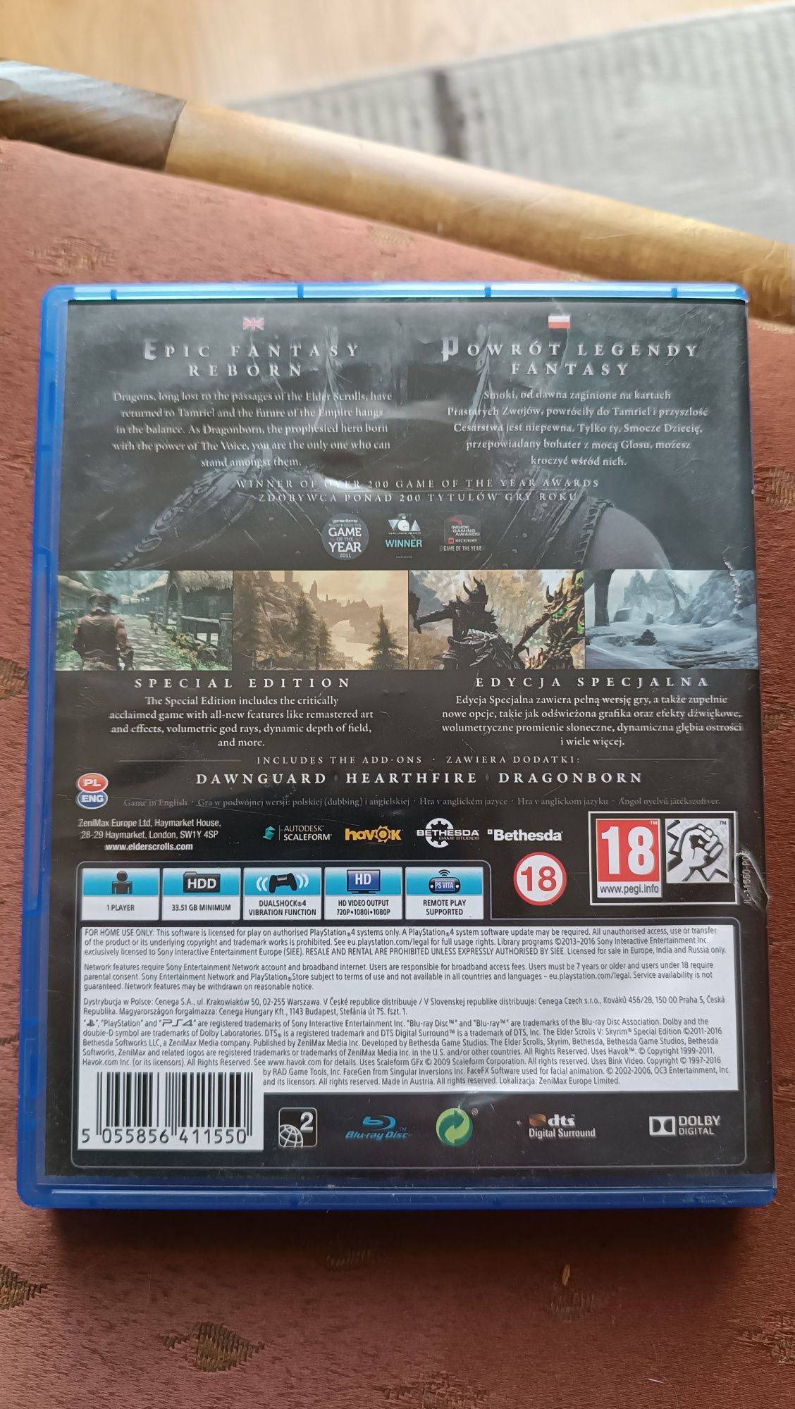 Skyrim PS4 Dubbing PL + mapa PL