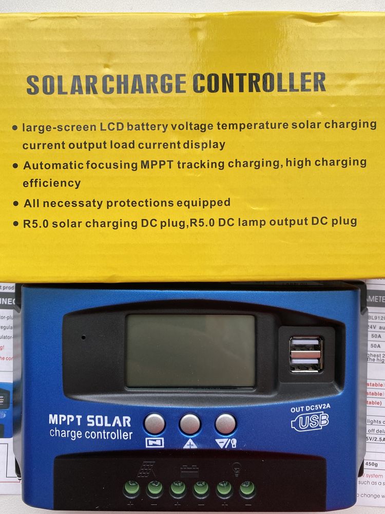 Контролер сонячних панелей MPPT Solar 30a, 40,50,60 і 100а