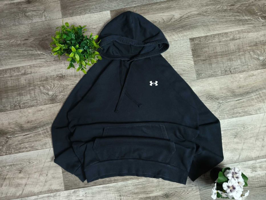 UNDER ARMOUR чоловіче худі ччорне бавовна Л