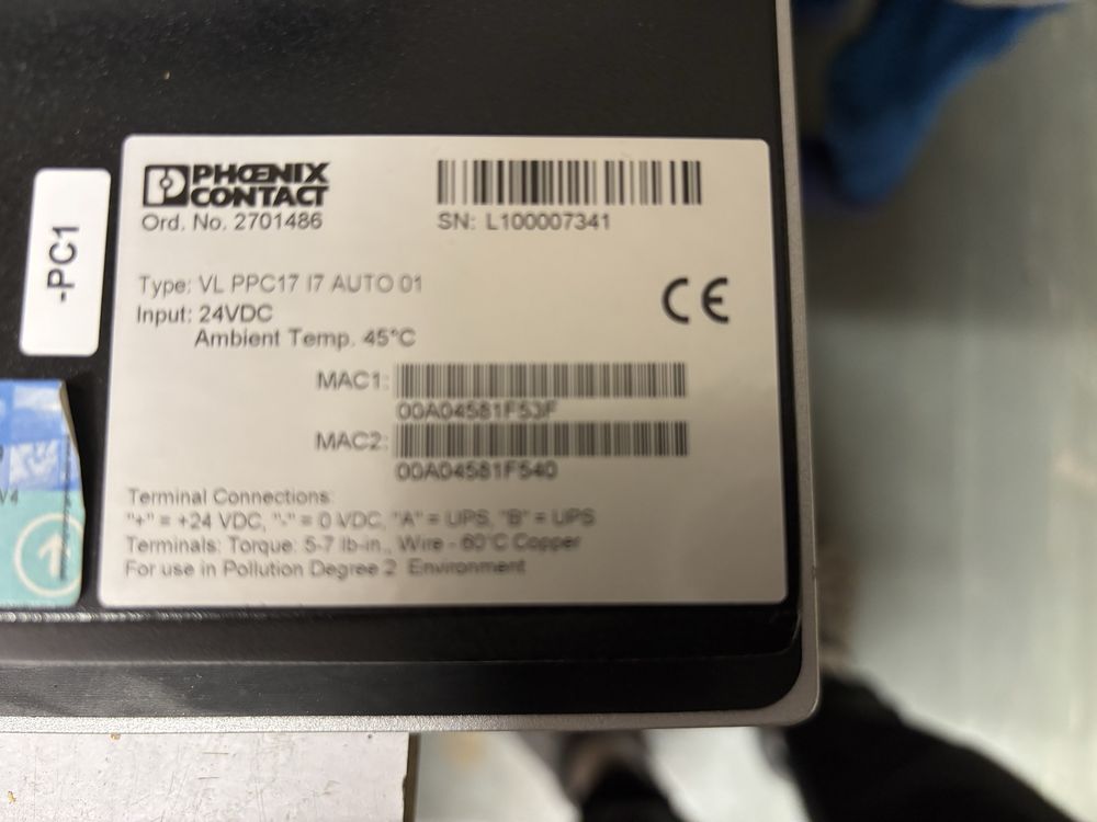 Kompeter przemyslowy panelowy all in one Phoenix contact 2xRJ45