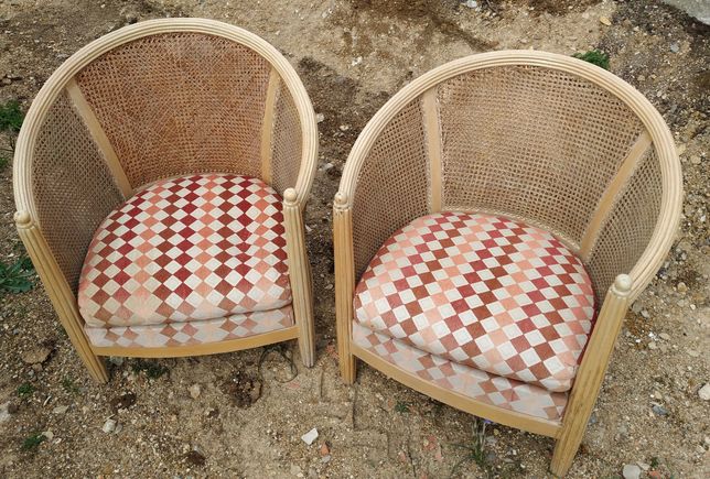 2 cadeiras/poltrona palhinha