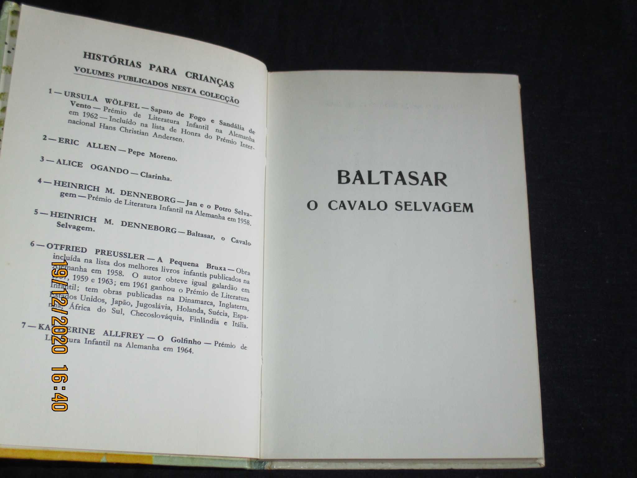 Livro Baltasar O Cavalo Selvagem Denneborg