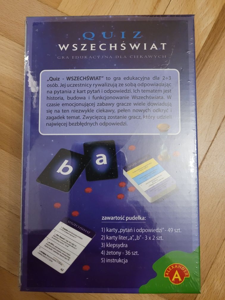 Gra edukacyjna quiz wszechświat Alexander 10+ nowa