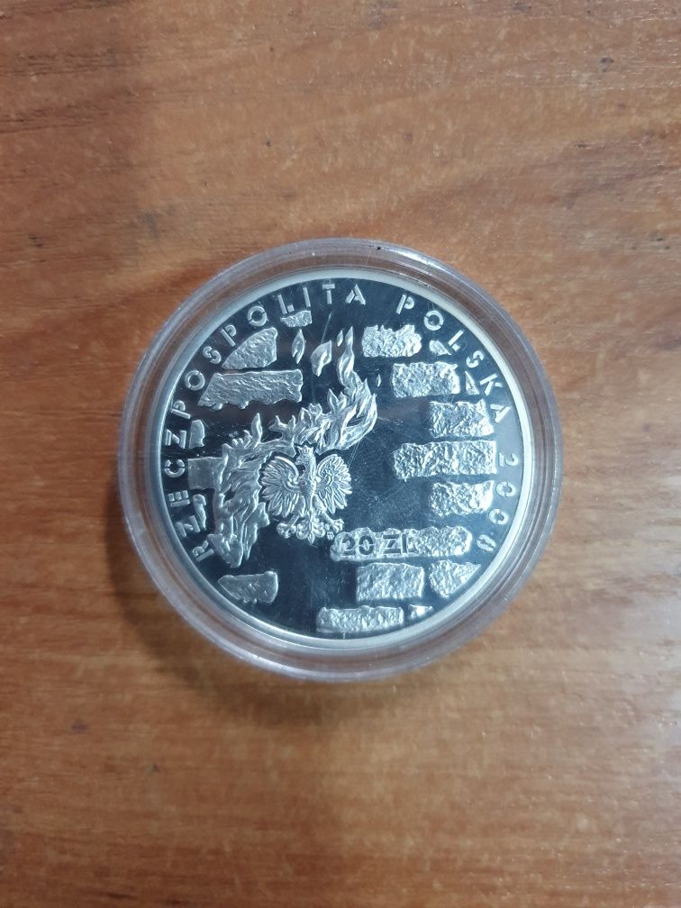 20zł moneta srebrna 65 Rocznica Powstania w Getcie 2008