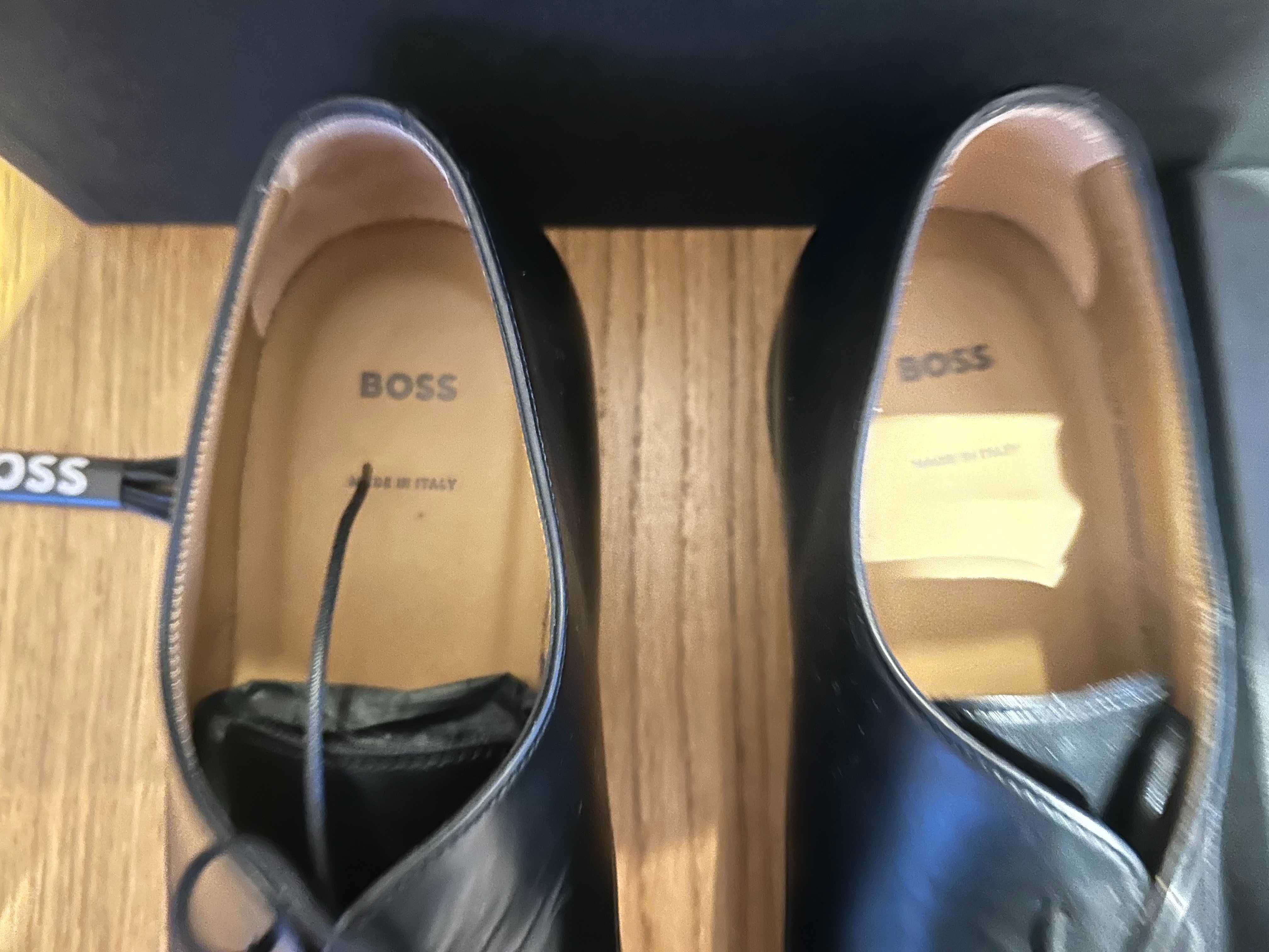 Buty skórzane BOSS _ WIzytowe Okazja