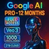 Google Gemini AI PRO 12 місяців. Veo3. Flow. Особистий / ЗАЛИШИЛОСЬ 9