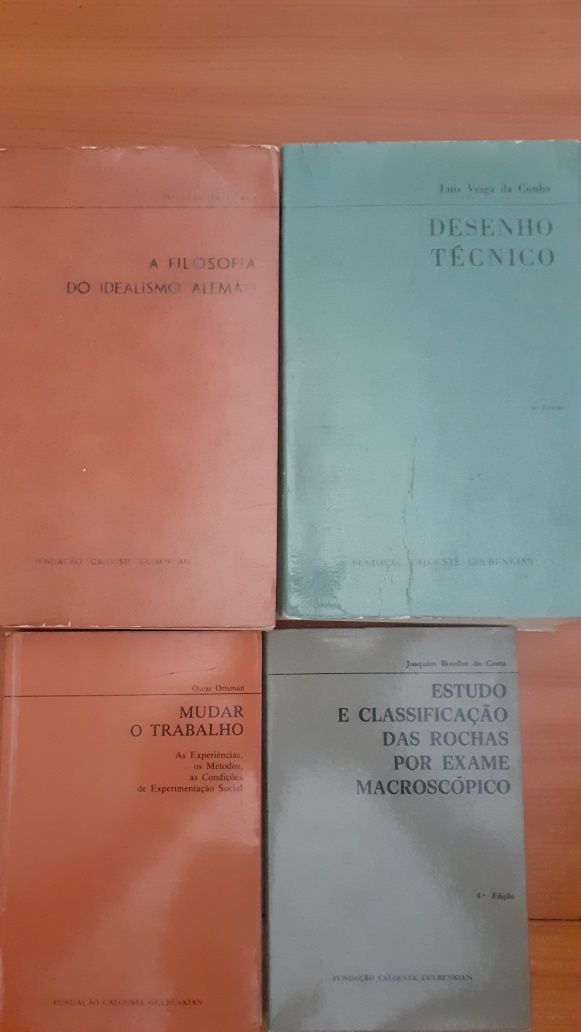 Livros técnicos Fundação Calouste Gulbenkian