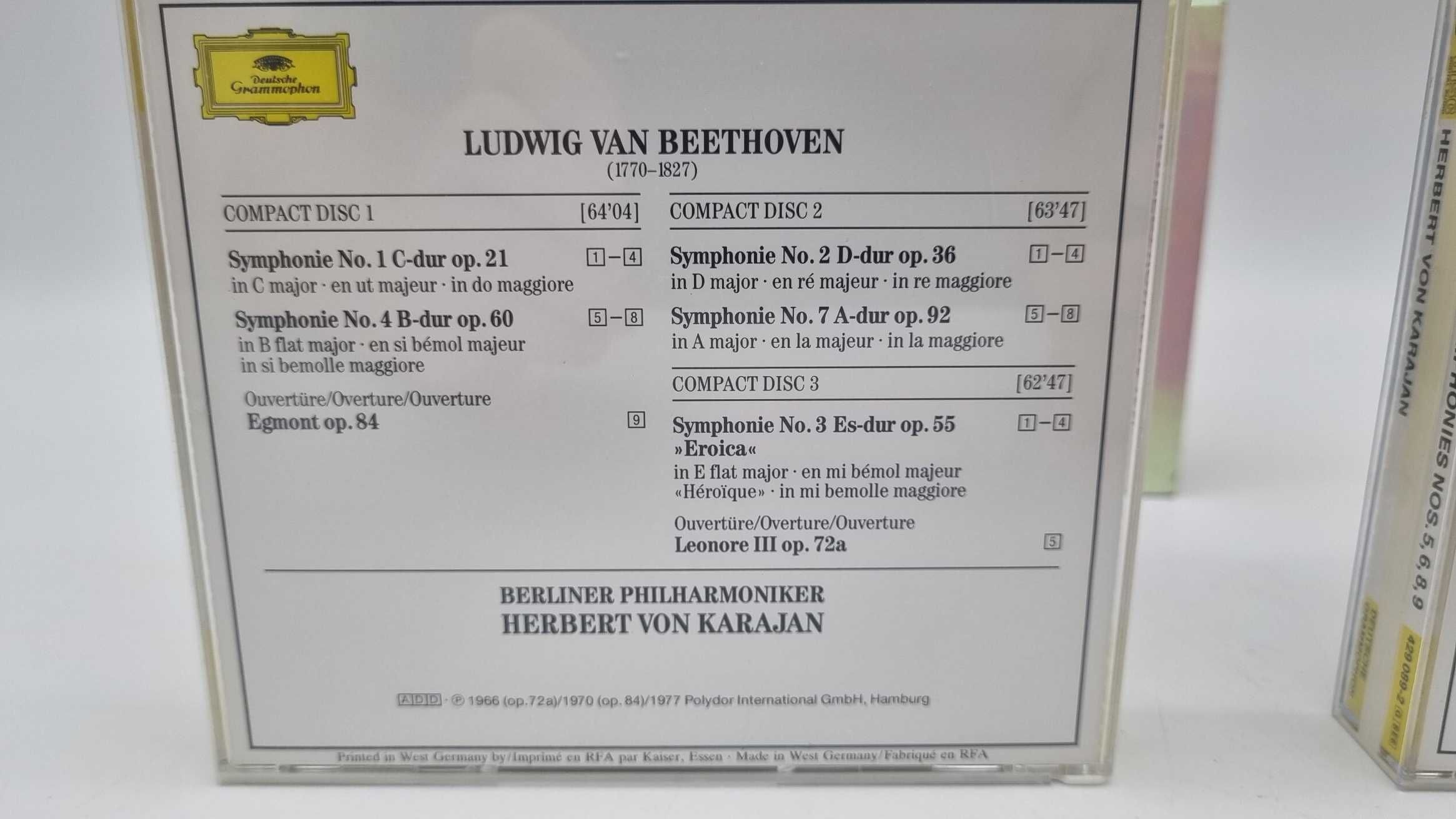 Beethoven 9 Symphonien 6 CD Karajan