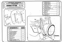 Kappa AS115A2 mocowanie szyby Honda VT 750 C Shadow (97-02)