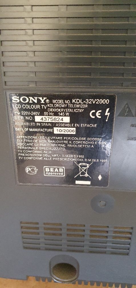 Tv sony bravia  32