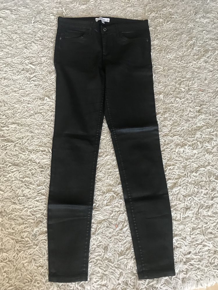 Spodnie damskie woskowane Mango r. S