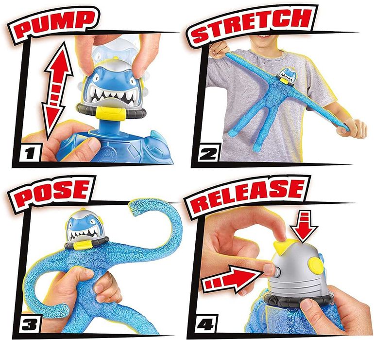 Goo Jit Zu Galaxy Attack, Pump Power Air Vac Thrash, Акула з насосом