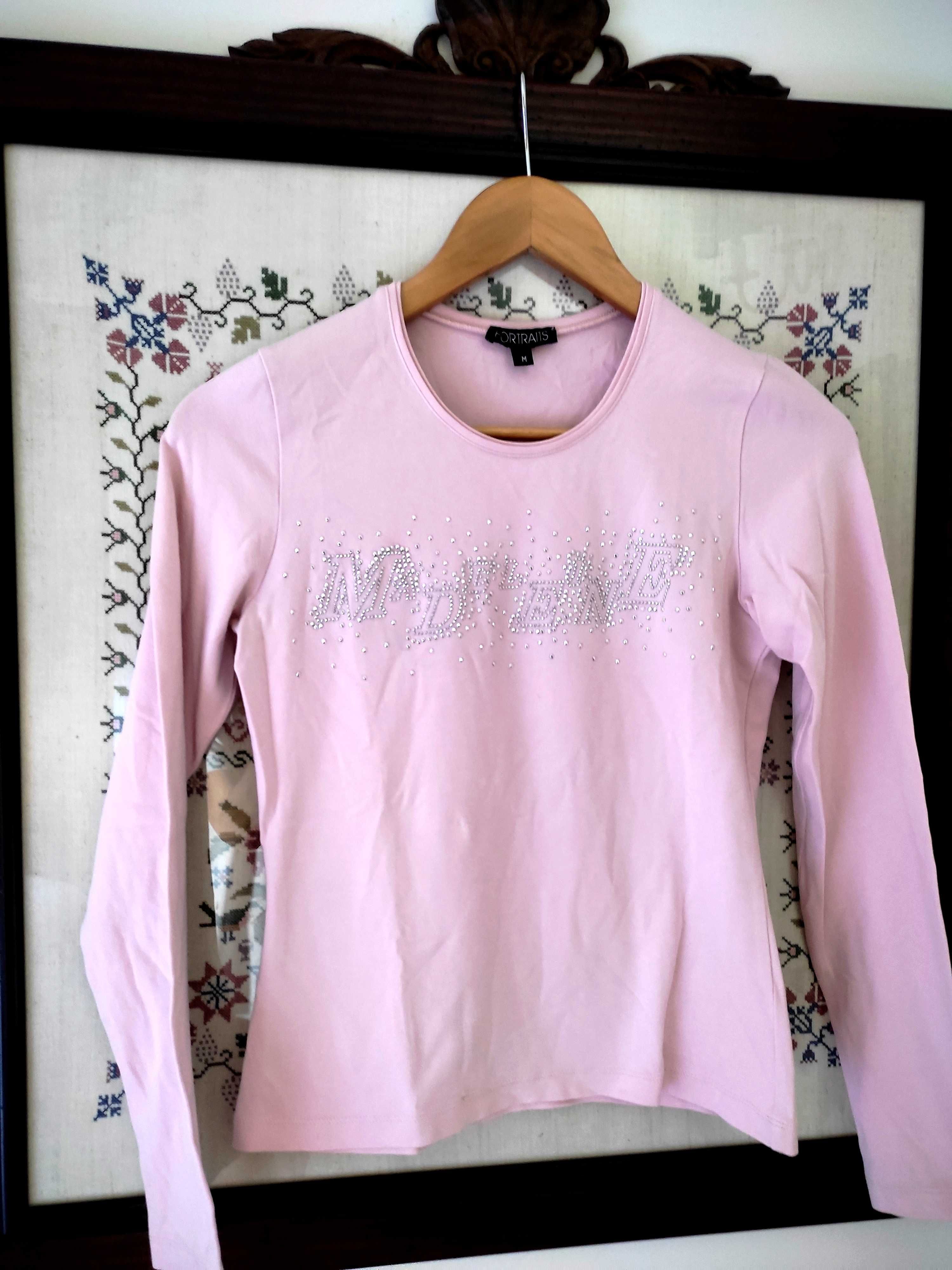T-shirt lycra ,manga comprida rosa marca Madeleine