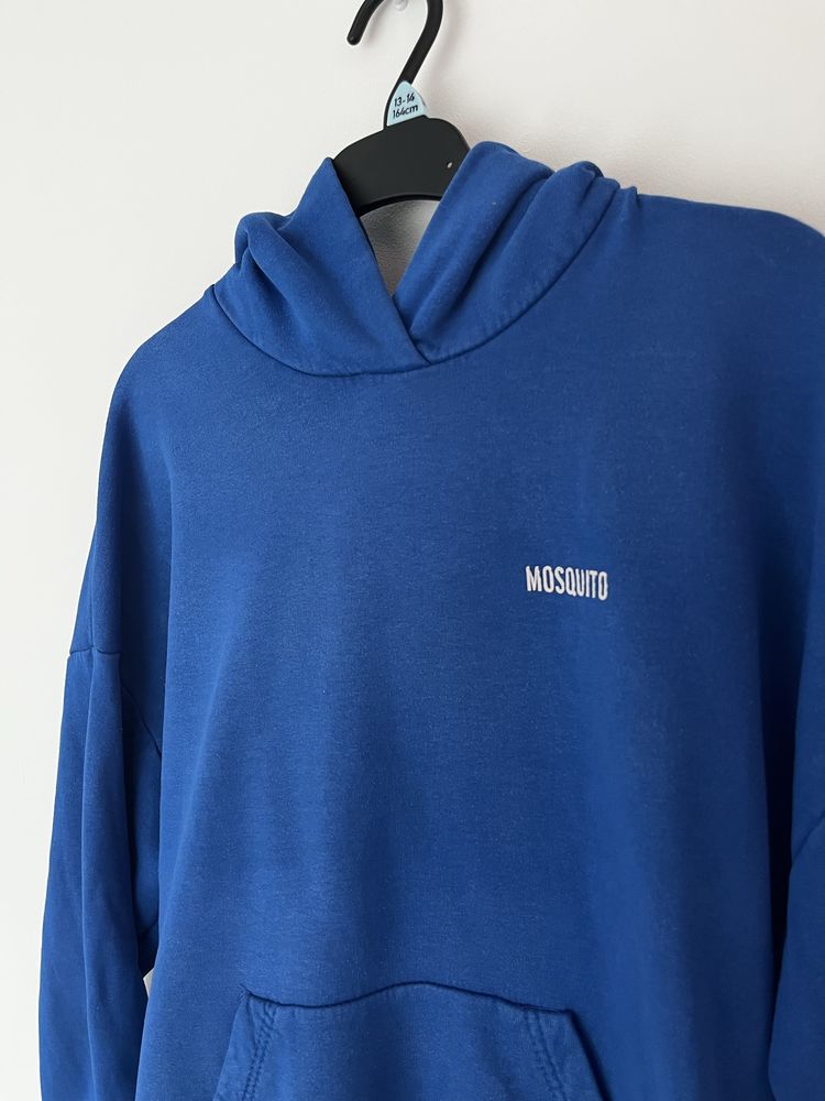 Niebieska piekna bluza mosquito! XS! Z kapturem!