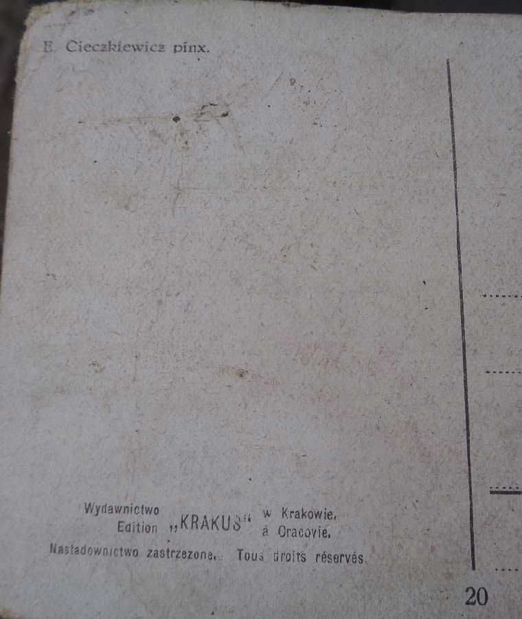 E. Cieczkiewicz wydawnictwo Krakus ciekawa z lat 20-tych XX wieku