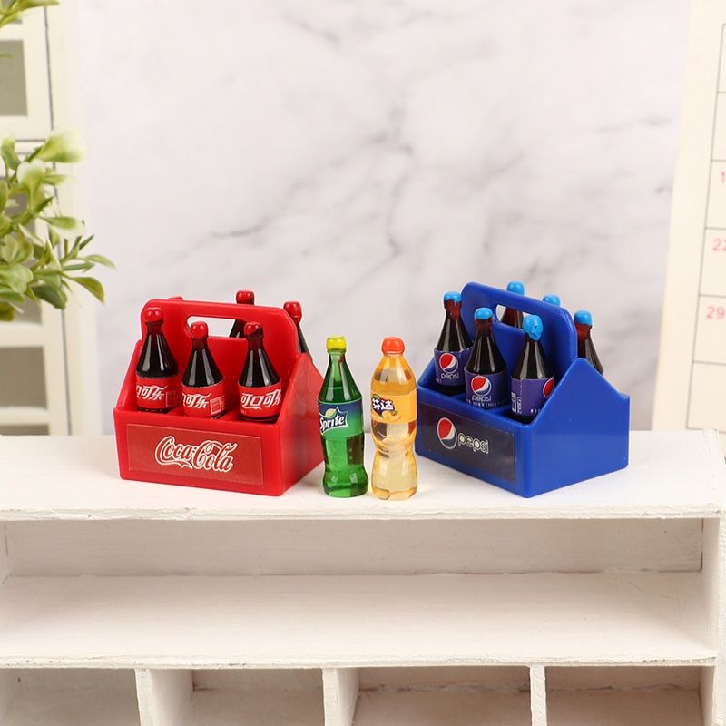 Skrzynka z 6 butelkami Coca-Cola do modelu rc 1:10 TRX SCX MST FMS HPI
