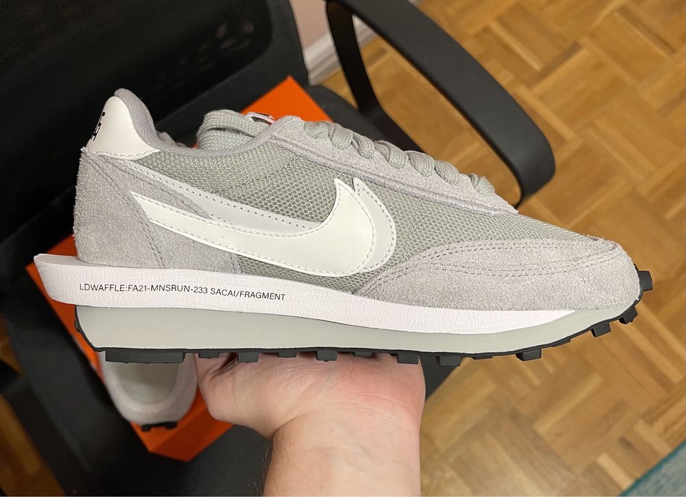 Buty Nike LD Waffle SF Sacai Fragment Grey rozm. 39