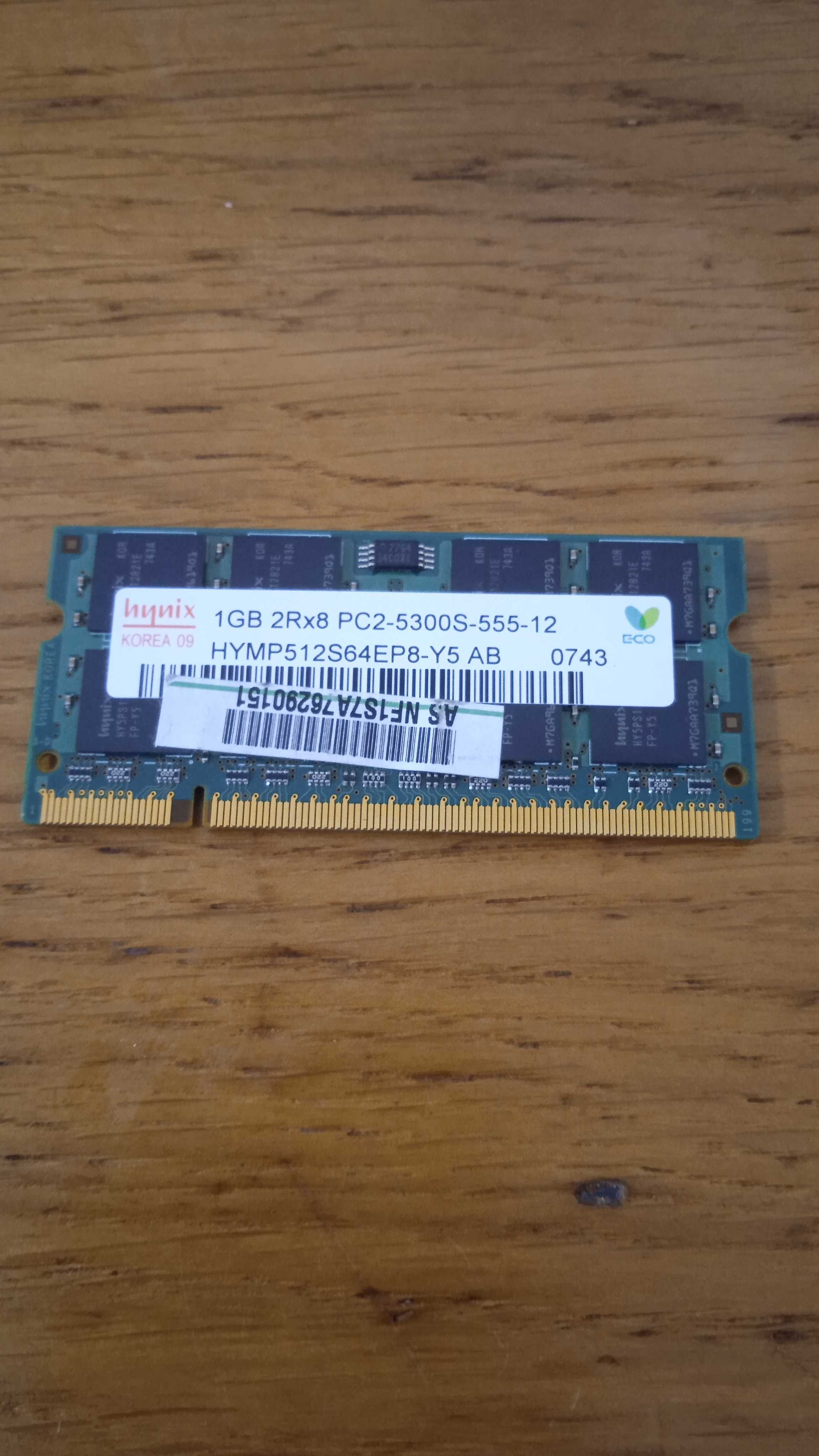 Memórias RAM SODIMM DDR2 para Portáteis 533 / 667 Mhz