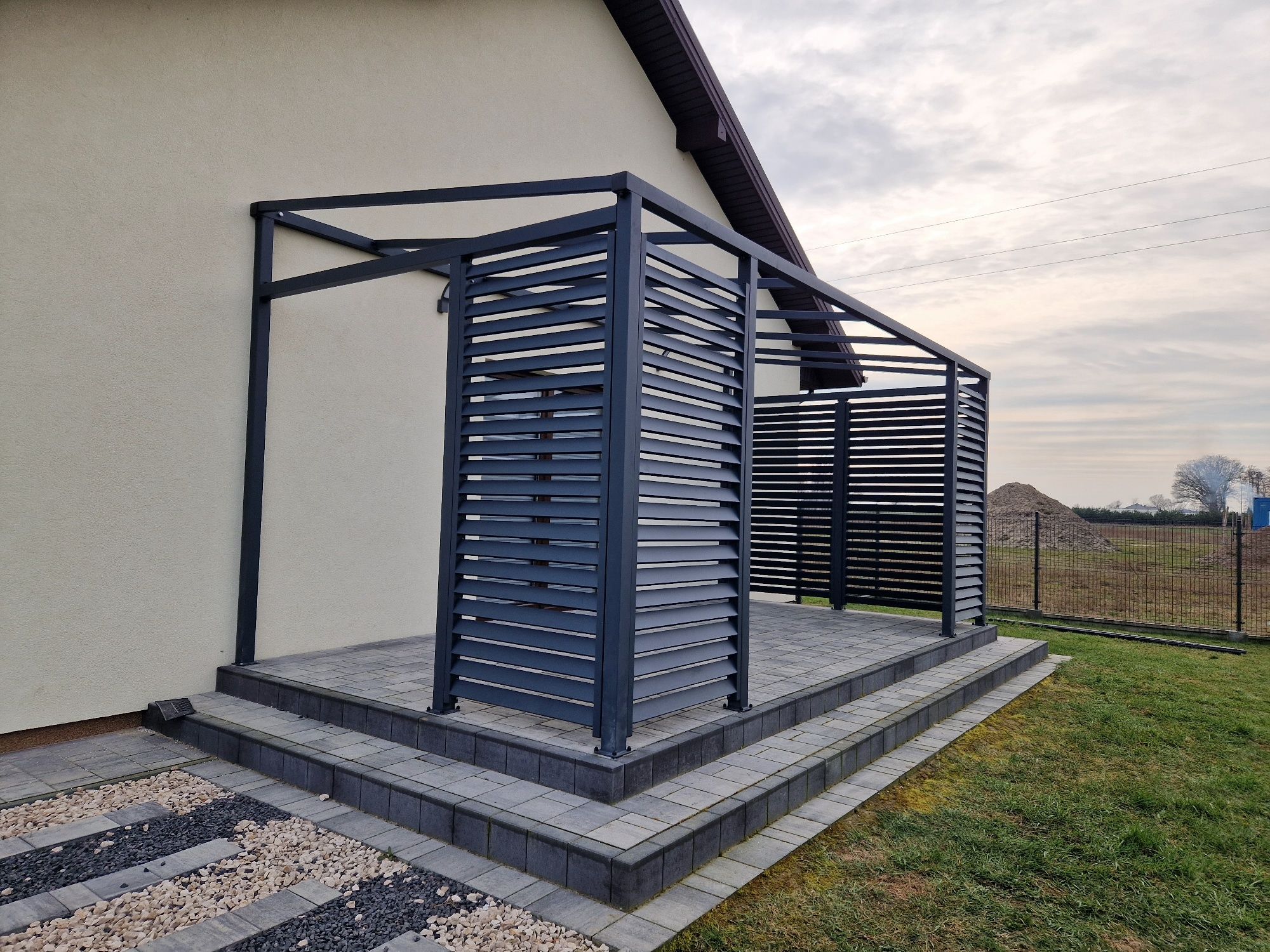 Pergola ogrodowa tarasowa wiata altana zadaszenie pergole konstrukcje