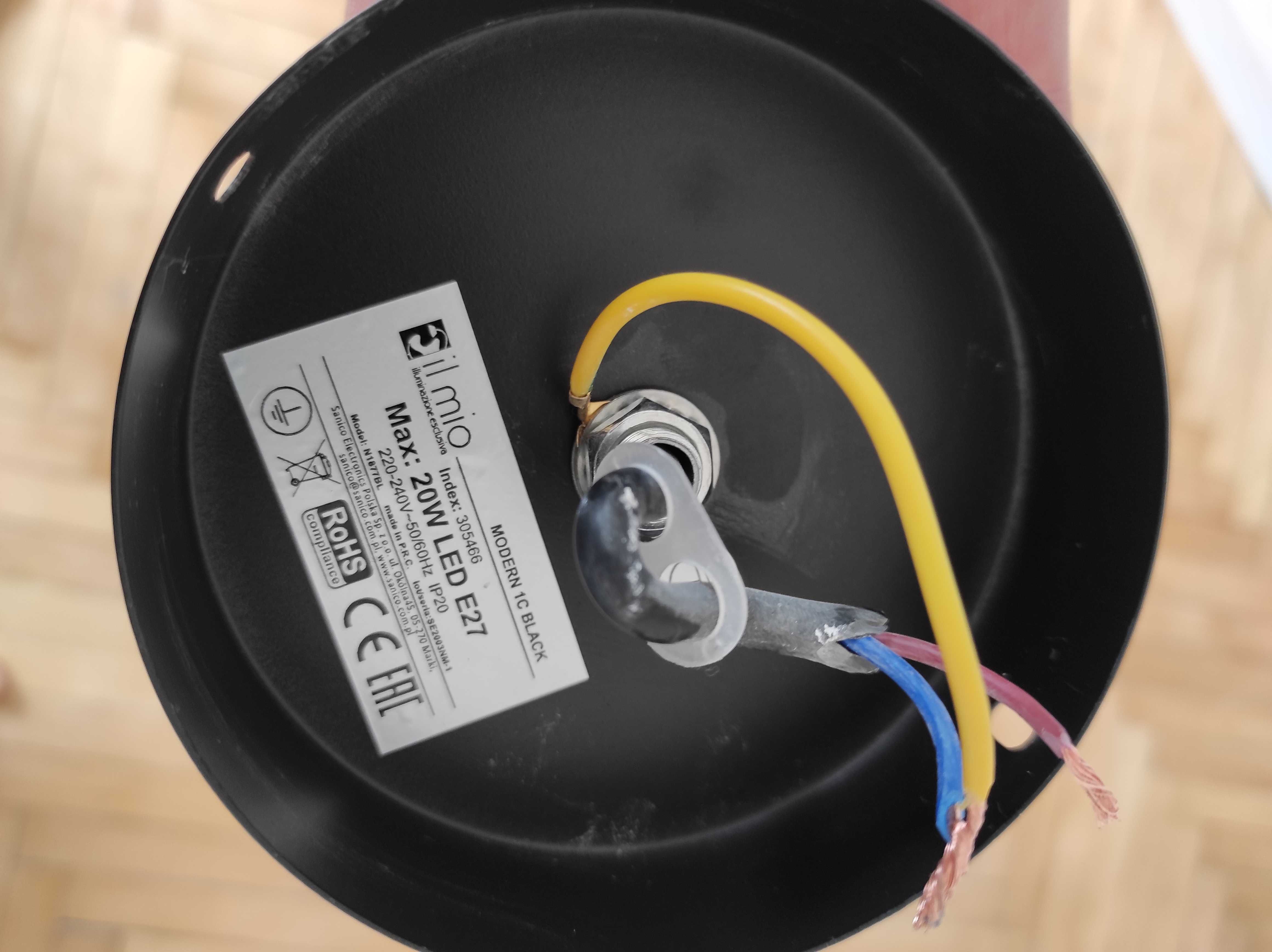 Nowoczesna lampa wisząca GARDA czarna E27 LIGHT PRESTIGE Leroy Merlin