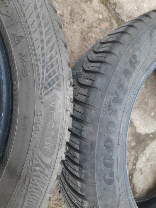 opony Goodyear 195/55/16 wielosezonowe Bieżnik 6,7-6,8mm 2024r PARA