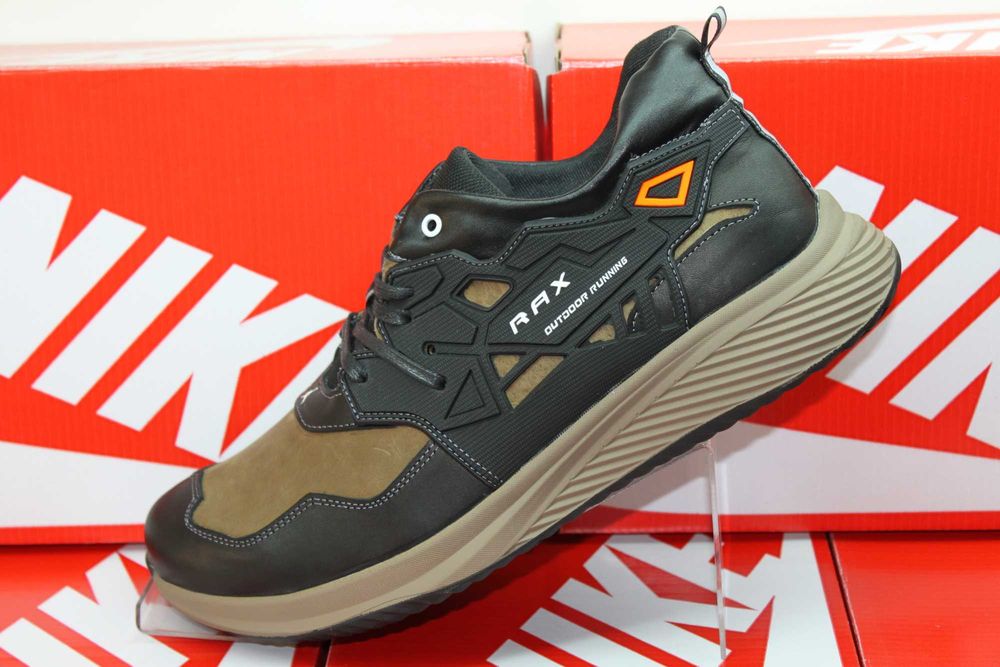 NIKE AIR JORDAN  - коричневые кожаные кроссовки кросівки(код 5-15кор.)