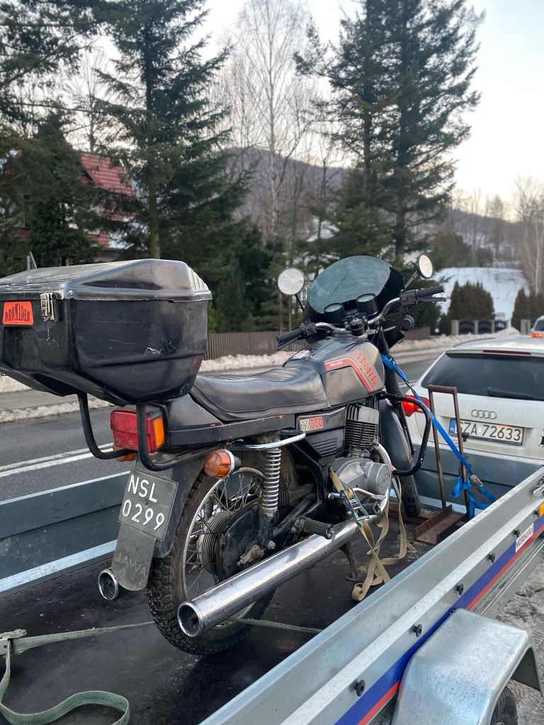 Kufer Unico ze stelażem  MZ 250 jawa ts 350