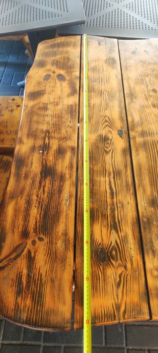 Komplet ogrodowy drewniany stół+ ławy, meble ogrodowe meble ogrodowe