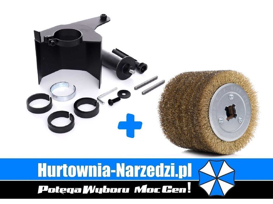 Przystawka na szlifierkę do szlifowania + Ściernica szczotka
