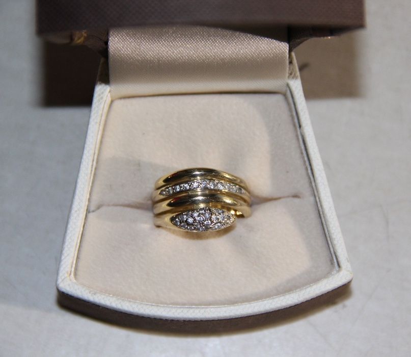 Złoty pierścionek złota obraczka złoto 585 Apart zl 14k waz