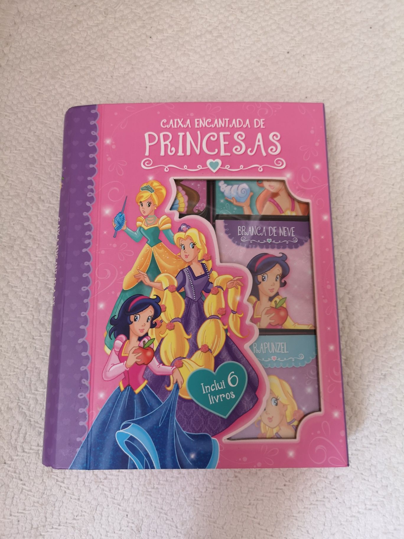 Portes Incluídos Caixa Encantada de Princesas 6 Livros Como Novos