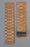 Pulseira de aço inoxidável para smartwatch (22mm) (Dourado Rose)