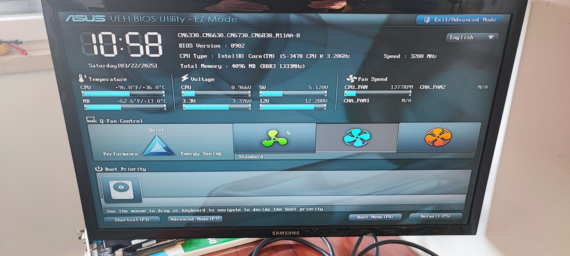 Motherboard ASUS P8H61-M PRO ( LGA/Socket 1155 )  +  i5
