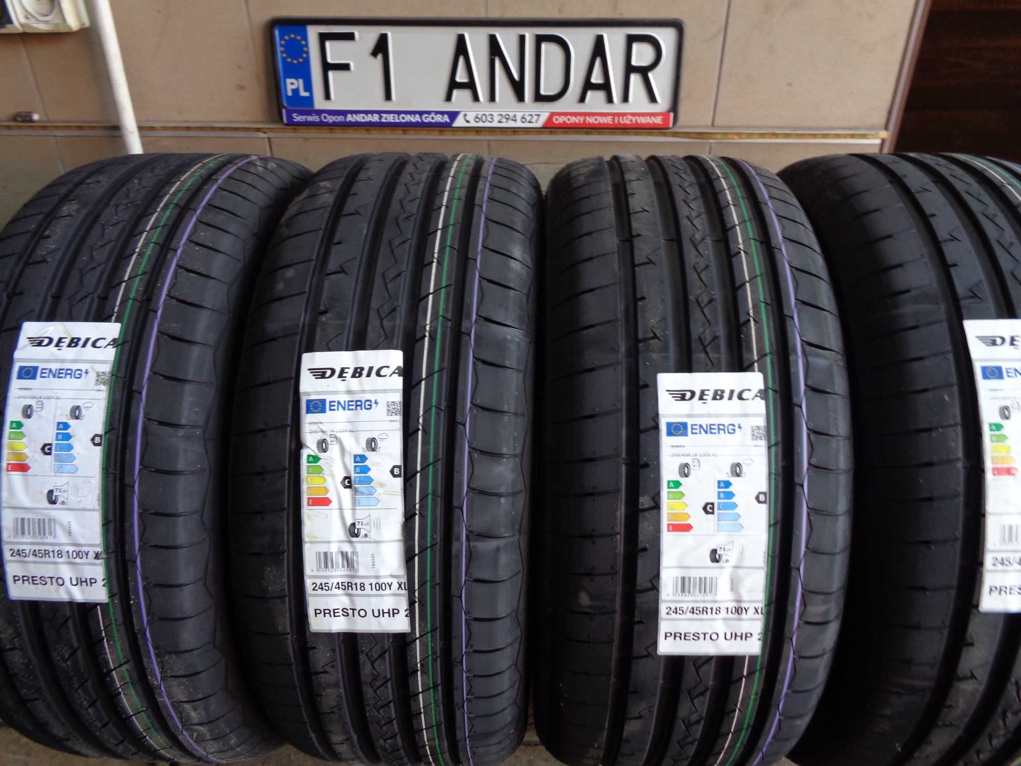 NOWE 245/45R18 DĘBICA PRESTO UHP2 - Opony Letnie , gr.Goodyear , Warto