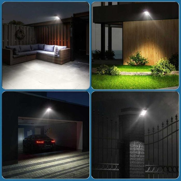 Lampa solarna LED 400W z czujnikiem ruchu i pilotem