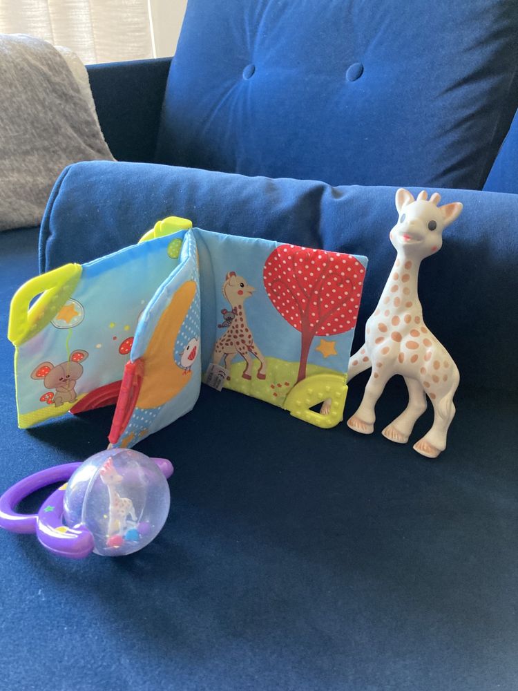 Sophie la Girafe vulli Zestaw książeczka gryzak 3w1 żyrafa Sophie