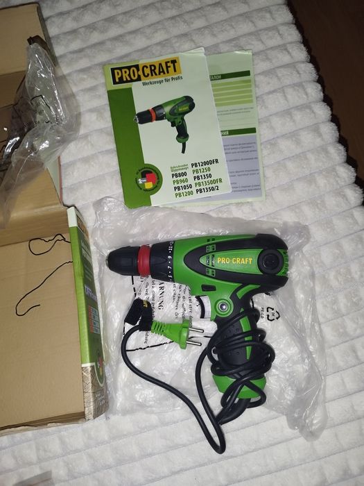 Дрель ProCraft PB1200DFR — новая, в коробке!