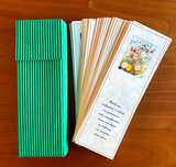 Marcadores/separadores de livros com pensamentos - cx de 96 unidades